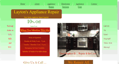 Desktop Screenshot of laytonsappliancerepair.com
